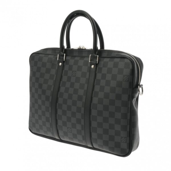 ik 00 0611079 3 Louis Vuitton Damier Graphite PDV PM 2WAY Business Bag Black Gray