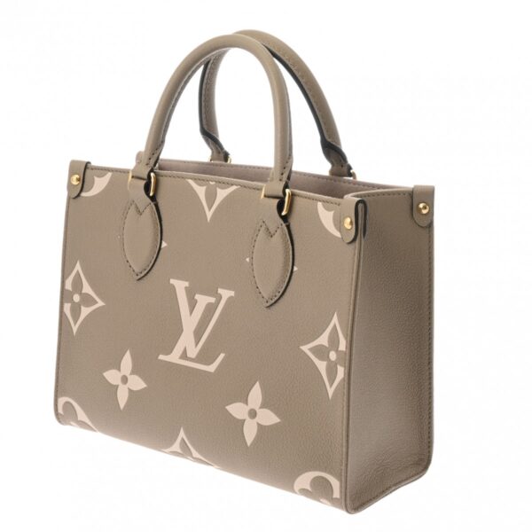 ik 00 0611900 3 Louis Vuitton Bicolor Empreinte On the Go PM 2WAY Tourtrail Creme