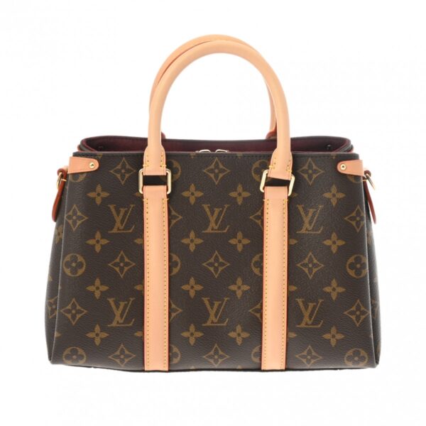 ik 00 0611901 2 Louis Vuitton Monogram Soufflot BB 2WAY Shoulder Bag Brown