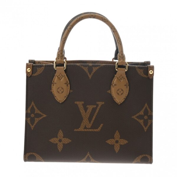 ik 00 0611903 2 Louis Vuitton Giant Reverse On the Go PM 2WAY Brown