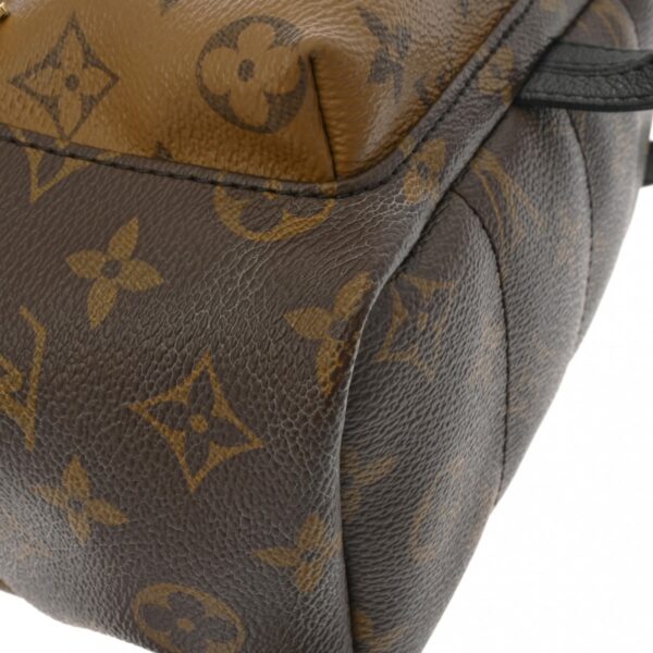 ik 00 0612271 8 Louis Vuitton Reverse Palm Springs Backpack PM Monogram Canvas Brown