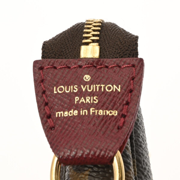 ik 00 0612906 14 Louis Vuitton Monogram Mini Pochette Accessory Label Collection Brown