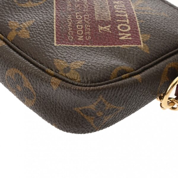 ik 00 0612906 7 Louis Vuitton Monogram Mini Pochette Accessory Label Collection Brown