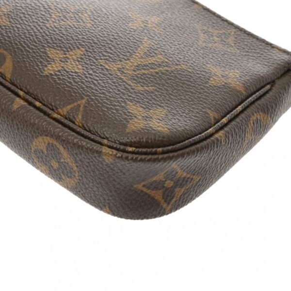 ik 00 0612908 7 Louis Vuitton Monogram Mini Pochette Accessory Brown