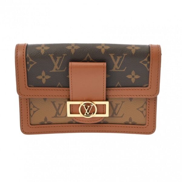 ik 00 0612913 2 Louis Vuitton Monogram Reverse Bum Bag Dauphine Brown