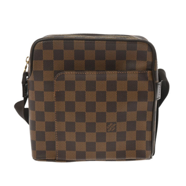 ik 00 0612920 2 Louis Vuitton Damier Olaf PM Shoulder Bag Brown