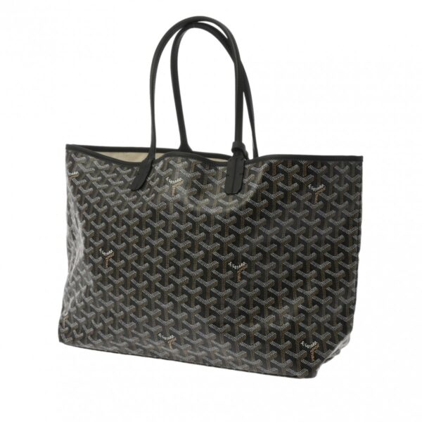 ik 00 0613086 3 Goyard Saint Louis PM Dog Tote Bag Calf Black