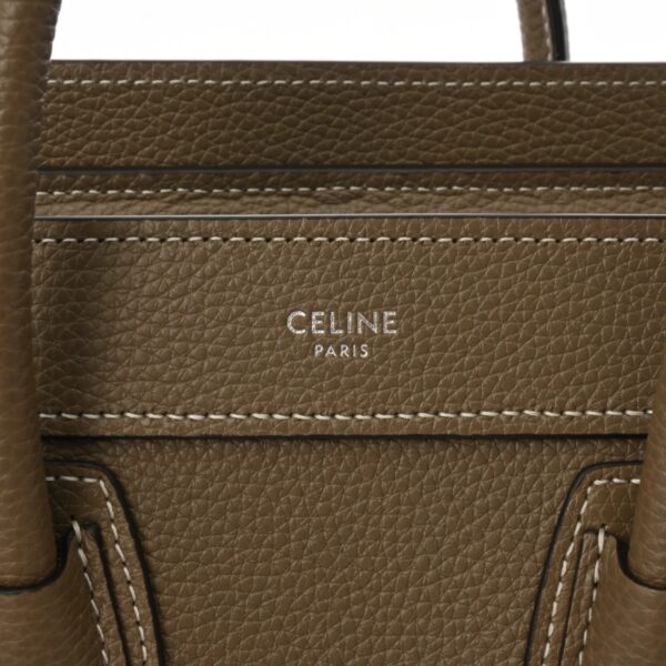 ik 00 0613095 15 Celine Luggage Nano 2Way Handbag Drummed Calf Pickpocket