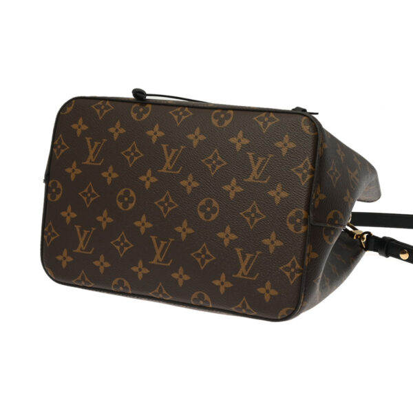 ik 00 0613112 5 Louis Vuitton Monogram Neo Noe Shoulder Bag Brown Noir Black