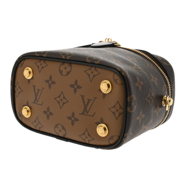 ik 00 0613752 5 Louis Vuitton Monogram Reverse Vanity NV PM 2WAY Chain Shoulder Bag Brown