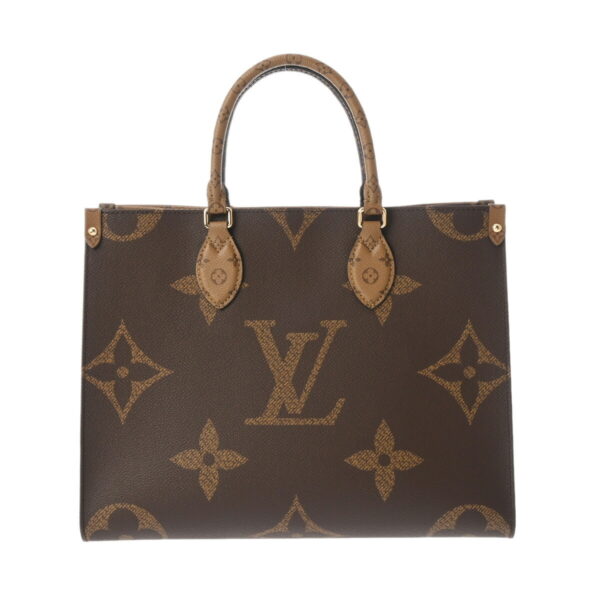 ik 00 0613805 2 Louis Vuitton Giant Reverse On the Go MM Tote Bag Monogram Brown