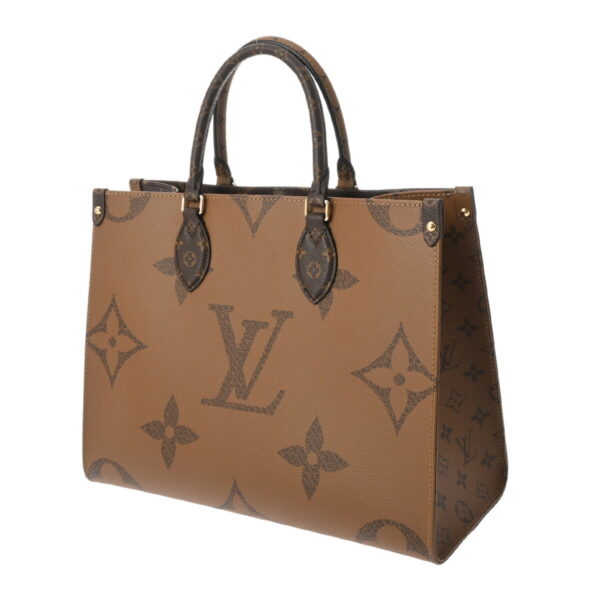 ik 00 0613805 3 Louis Vuitton Giant Reverse On the Go MM Tote Bag Monogram Brown