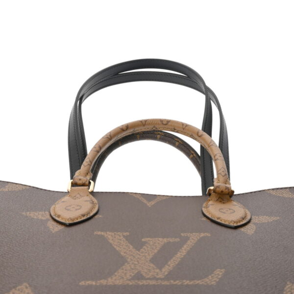 ik 00 0613805 5 Louis Vuitton Giant Reverse On the Go MM Tote Bag Monogram Brown