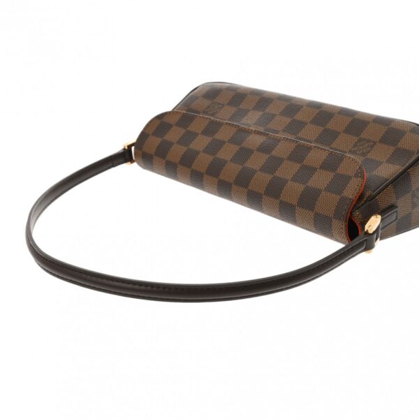 ik 00 0613810 4 Louis Vuitton Recital Shoulder Bag Damier Ebene Brown