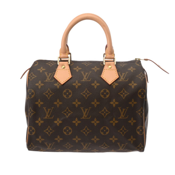 ik 00 0613811 2 Louis Vuitton Speedy 25 Handbag Monogram Canvas Brown