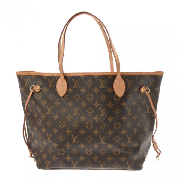 ik 00 0613813 2 Louis Vuitton Monogram Neverfull MM Tote Bag Beige