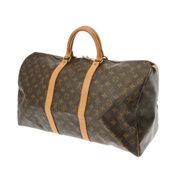 ik 00 0613905 3 Louis Vuitton Keepall 50 Bag Monogram Canvas Brown