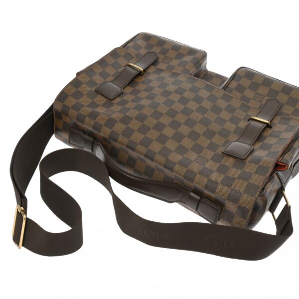 ik 00 0613907 6 Louis Vuitton Broadway Shoulder Bag Damier Canvas Brown