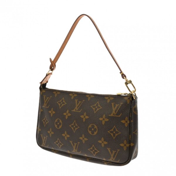 ik 00 0613928 3 Louis Vuitton Pochette Accessoire Pouch Monogram Canvas Brown