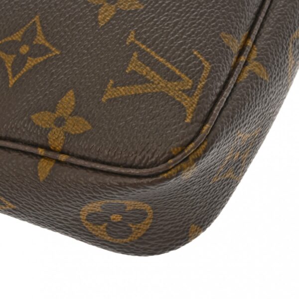 ik 00 0613928 7 Louis Vuitton Pochette Accessoire Pouch Monogram Canvas Brown