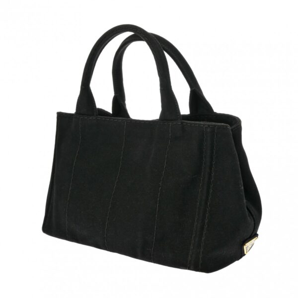 ik 00 0613935 3 Prada Canapa Tote Handbag Canvas Black