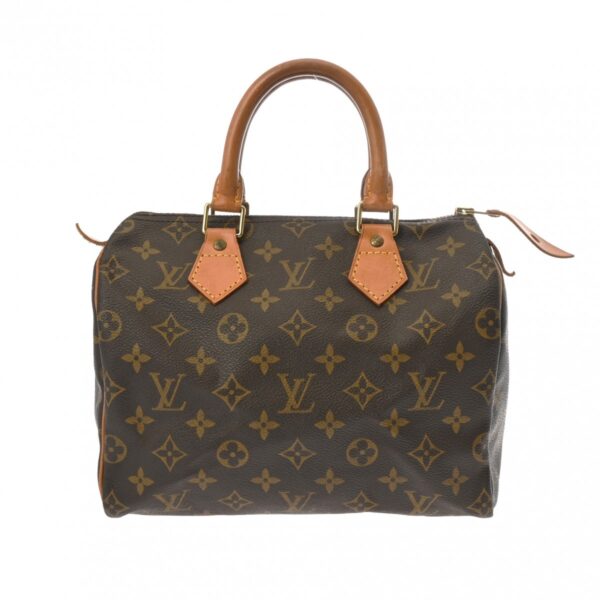 ik 00 0613938 2 Louis Vuitton Speedy 25 Handbag Monogram Canvas Brown