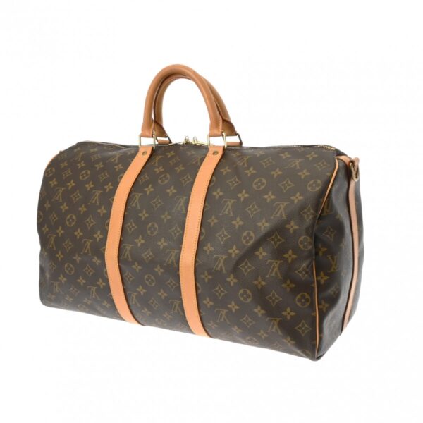 ik 00 0613949 3 Louis Vuitton Keepall Bandouliere 50 2Way Bag Monogram Canvas Brown