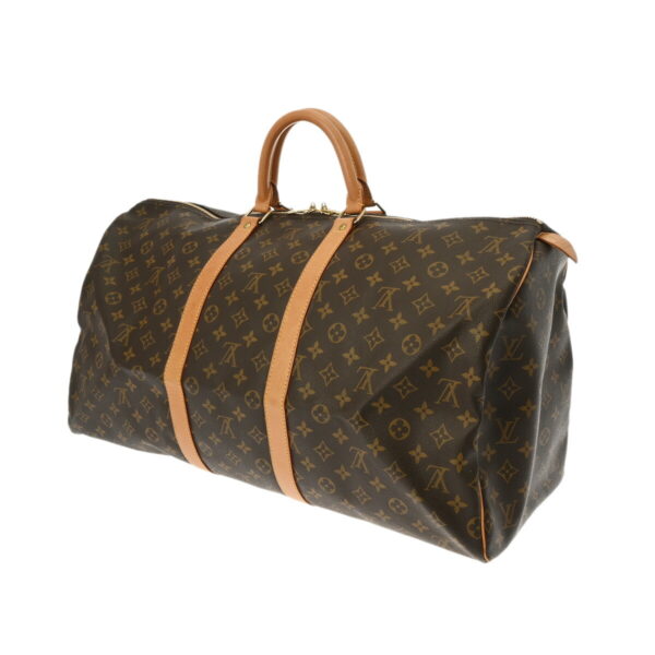 ik 00 0613958 3 Louis Vuitton Keepall 55 Bag Monogram Canvas Brown