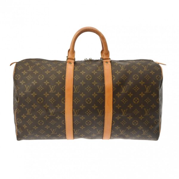 ik 00 0613972 2 Louis Vuitton Keepall 50 Bag Monogram Canvas Brown