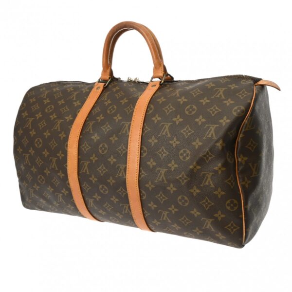 ik 00 0613972 3 Louis Vuitton Keepall 50 Bag Monogram Canvas Brown