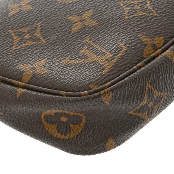 ik 00 0613974 10 Louis Vuitton Pochette Accessoire Pouch Monogram Canvas Brown