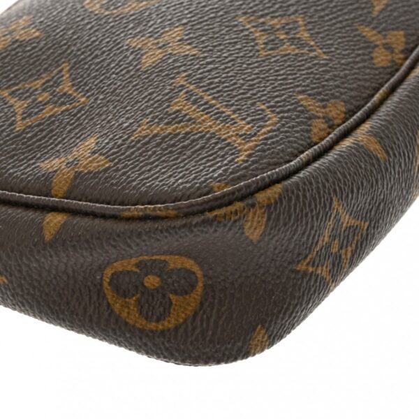 ik 00 0613974 8 Louis Vuitton Pochette Accessoire Pouch Monogram Canvas Brown