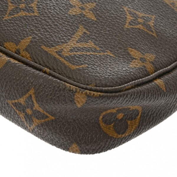 ik 00 0613974 9 Louis Vuitton Pochette Accessoire Pouch Monogram Canvas Brown