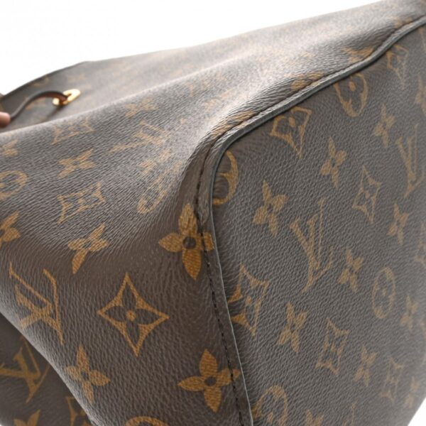 ik 00 0613988 6 Louis Vuitton Neonoe Shoulder Bag Canvas Brown Rose Poudre