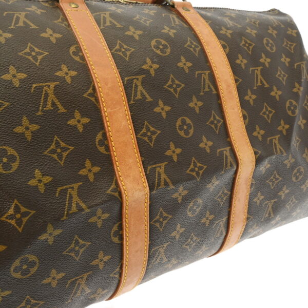 ik 00 0613990 10 Louis Vuitton Keepall 50 Bag Monogram Canvas Brown