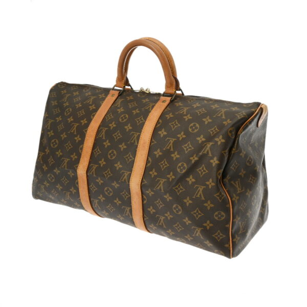 ik 00 0613990 3 Louis Vuitton Keepall 50 Bag Monogram Canvas Brown