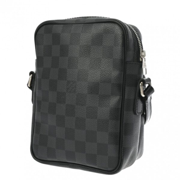 ik 00 0613992 3 Louis Vuitton Rem Shoulder Bag Damier Graphite Canvas Black