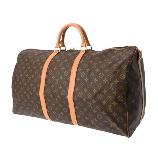 ik 00 0613996 3 Louis Vuitton Keepall Bandouliere 60 2Way Bag Monogram Canvas Brown