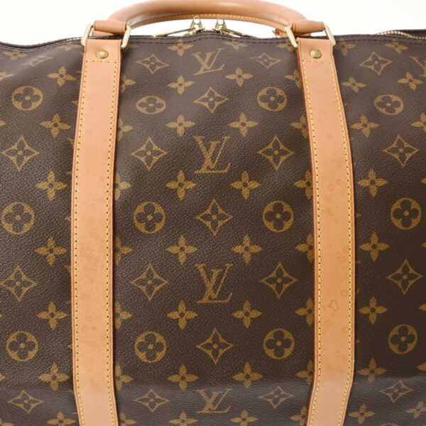 ik 00 0613996 9 Louis Vuitton Keepall Bandouliere 60 2Way Bag Monogram Canvas Brown