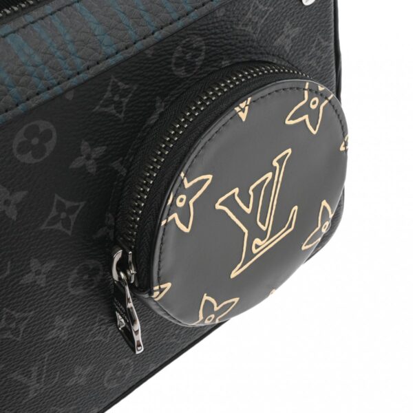 ik 00 0614216 11 Louis Vuitton Volga On Strap Shoulder Bag Monogram Eclipse Black