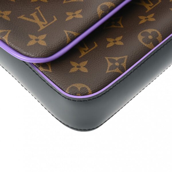 ik 00 0614509 6 Louis Vuitton Monogram Macassar Trio Messenger Bag Brown Purple