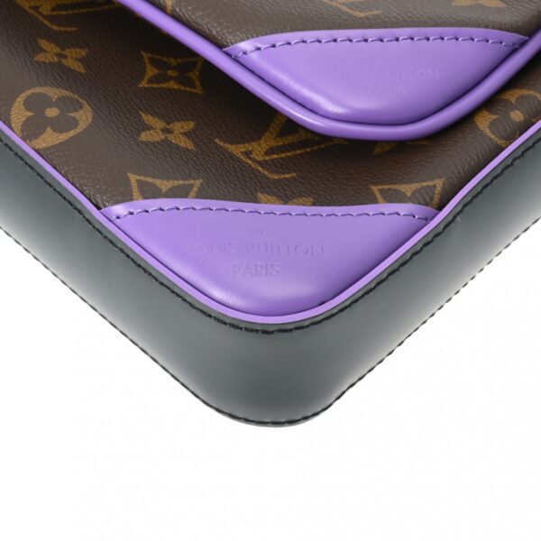 ik 00 0614509 7 Louis Vuitton Monogram Macassar Trio Messenger Bag Brown Purple