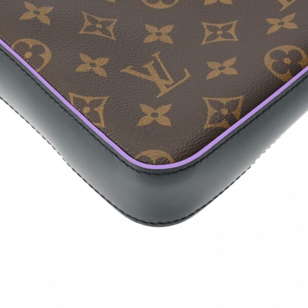 ik 00 0614509 8 Louis Vuitton Monogram Macassar Trio Messenger Bag Brown Purple