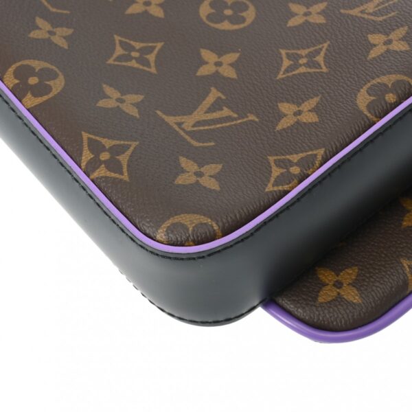 ik 00 0614509 9 Louis Vuitton Monogram Macassar Trio Messenger Bag Brown Purple