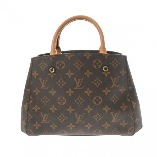 ik 00 0614679 2 Louis Vuitton Montaigne BB 2Way Handbag Canvas Brown