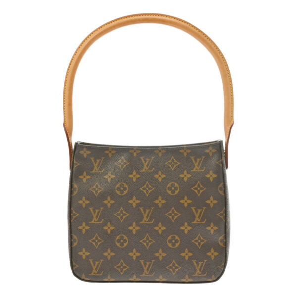 ik 00 0614688 2 Louis Vuitton Looping MM Shoulder Bag Monogram Canvas Brown