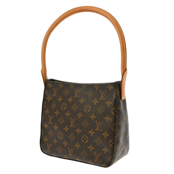 ik 00 0614688 3 Louis Vuitton Looping MM Shoulder Bag Monogram Canvas Brown