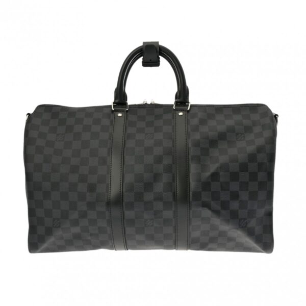 ik 00 0614695 2 Louis Vuitton Keepall Bandouliere 45 Graphite Black