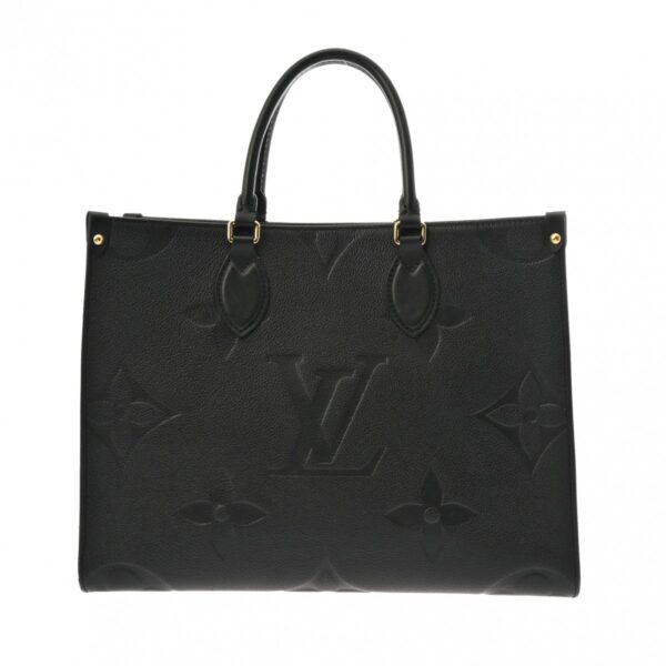 ik 00 0614710 2 Louis Vuitton On the Go MM 2Way Tote Empreinte Leather Noir Black