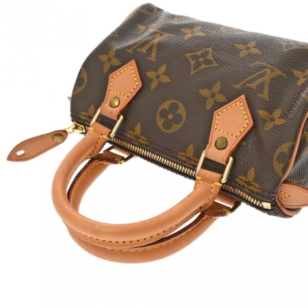 ik 00 0614712 4 Louis Vuitton Mini Speedy Bag Monogram Canvas Brown